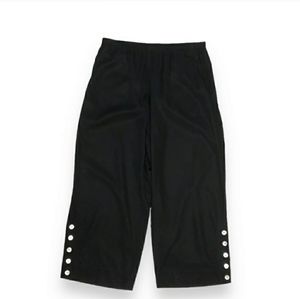 JOHN MARK Black Wide Leg Pants100% Tencel